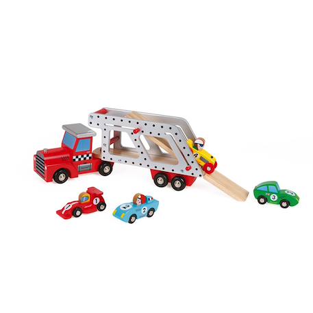Camion porte-voitures Rouge 2 - vertbaudet enfant 