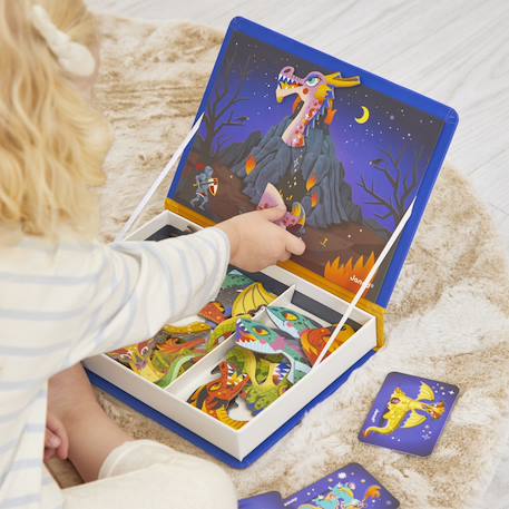 Magneti'book dragons, 10 modèle, 53 magnets Violet 6 - vertbaudet enfant 