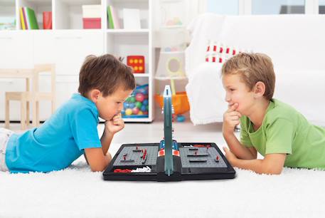 Jeu Bataille navale électronique parlante lumineuse (fr/de/it/nl)  1 ou 2 Joueurs, Effets Lumineux sonores, à piles Gris 5 - vertbaudet enfant 