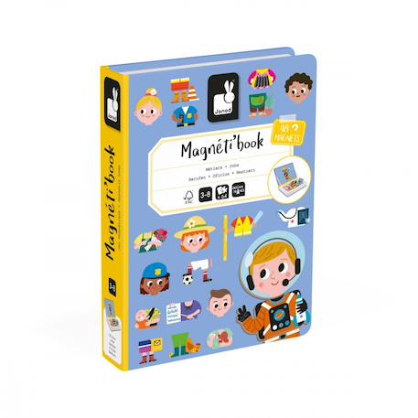 Jeu magnétique magneti'book metiers Multicolore 1 - vertbaudet enfant 