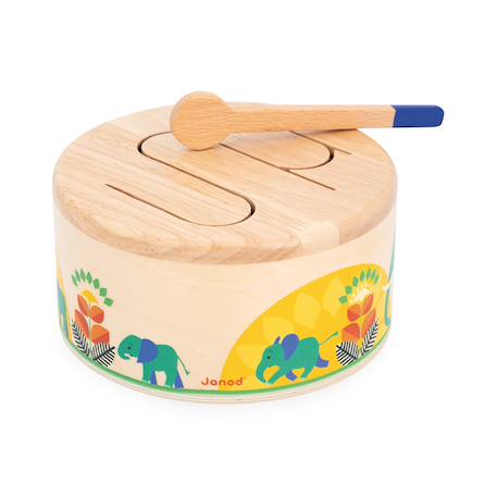 Tambour en bois fsc - gioia Multicolore 1 - vertbaudet enfant 