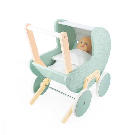 Landau pour poupée et poupon en bois fsc Vert 5 - vertbaudet enfant 