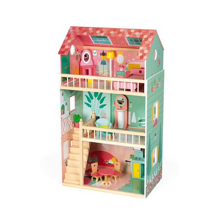 Maison de poupées happy day, 12 accessoires Rose / vert 3 - vertbaudet enfant 