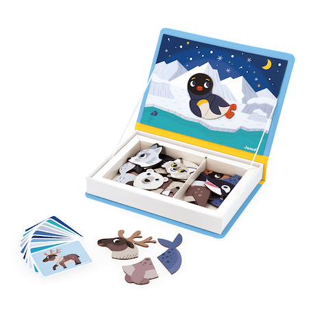 Jeu magnétique magneti'book animaux polaires Multicolore 2 - vertbaudet enfant 