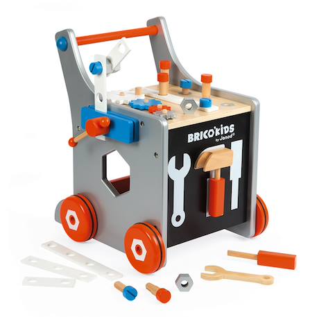 Chariot magnétique brico'kids, 25 accessoires Multicolore 1 - vertbaudet enfant 