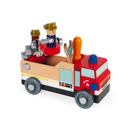 Camion pompiers brico'kids Rouge 3 - vertbaudet enfant 