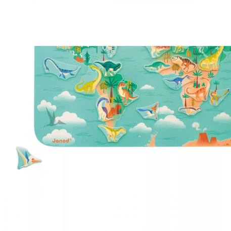 Planisphère magnétique dino Multicolore 3 - vertbaudet enfant 