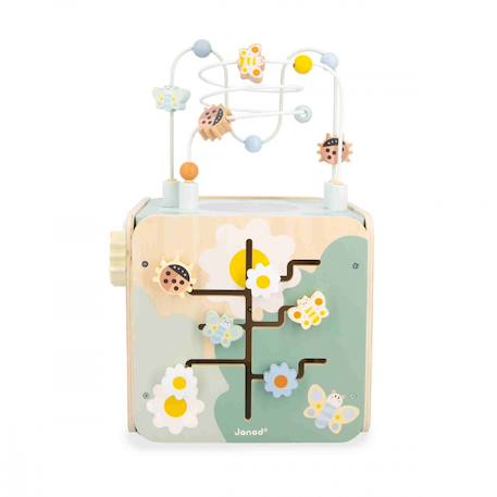 Cube d'activitès géant en bois fsc Multicolore 3 - vertbaudet enfant 