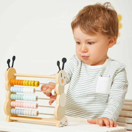 Boulier en bois fsc chenille Multicolore 4 - vertbaudet enfant 