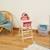 Chaise haute poupées et poupons candy chic Blanc / rose 2 - vertbaudet enfant 