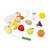 12 fruits et légumes en bois avec filet Multicolore 1 - vertbaudet enfant 