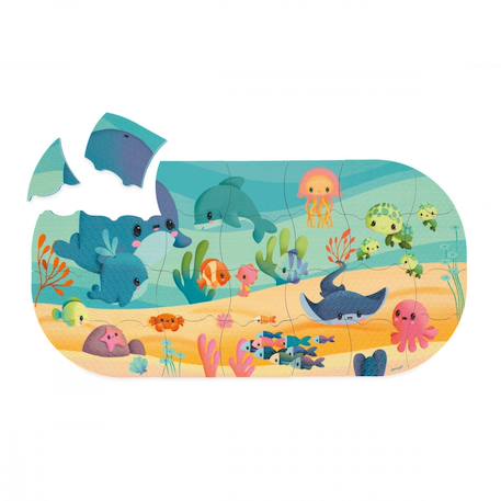 Puzzle de bain océan Multicolore 6 - vertbaudet enfant 
