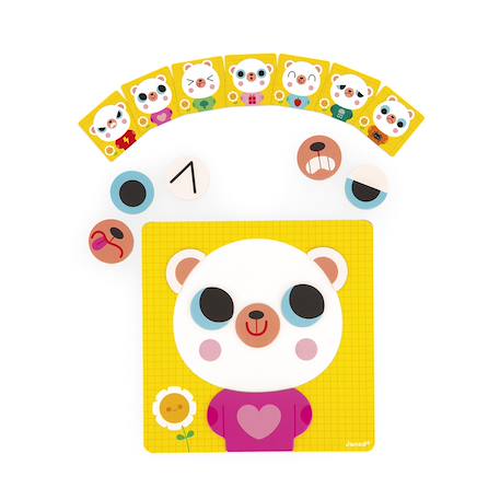 Jeu éducatif, l'ours des émotions Multicolore 2 - vertbaudet enfant 