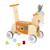 Porteur en bois âne avec boîte à formes Orange 1 - vertbaudet enfant 