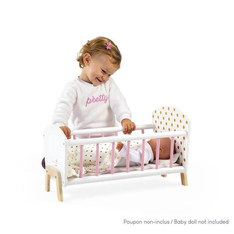Lit pour poupées et poupons candy chic Blanc / rose 4 - vertbaudet enfant 