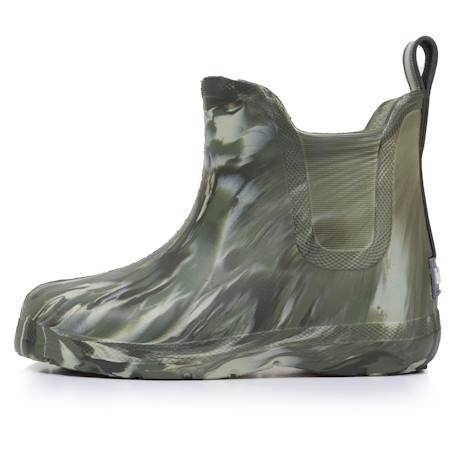 Bottes de pluie basses en caoutchouc confortables résistantes légères Camouflage+Multico 3 - vertbaudet enfant 