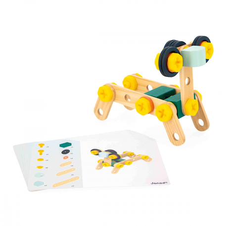 Jeu de construction en bois, baril 50 pcs Multicolore 3 - vertbaudet enfant 