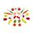 Panier de 24 fruits et légumes Multicolore 2 - vertbaudet enfant 