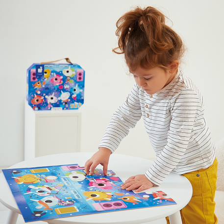 Puzzle les licornes 24 pièces Bleu 2 - vertbaudet enfant 