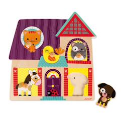Jouet-Premier âge-Puzzle musical compagnons 5 pièces