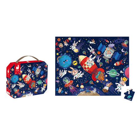 Puzzle fusée 54 pièces Bleu 4 - vertbaudet enfant 