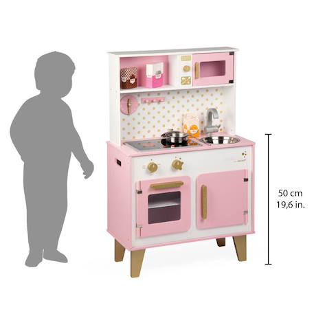 Grande cuisine en bois candy chic Rose / blanc 6 - vertbaudet enfant 