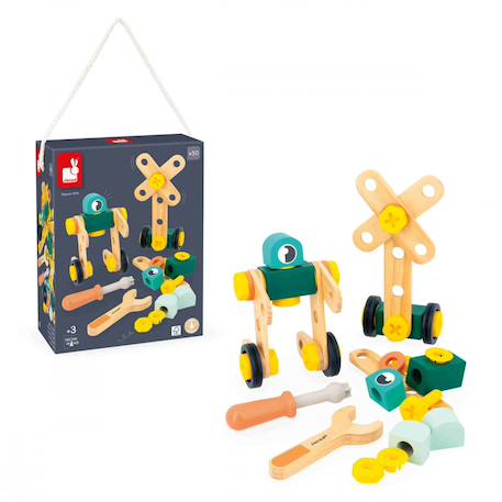 Jeu de construction en bois, baril 50 pcs Multicolore 6 - vertbaudet enfant 