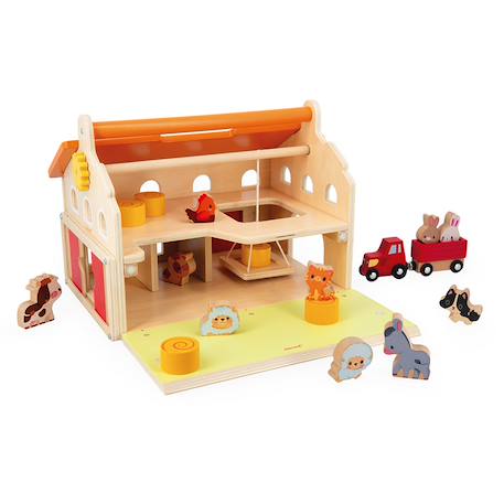Ferme en bois fsc Multicolore 1 - vertbaudet enfant 