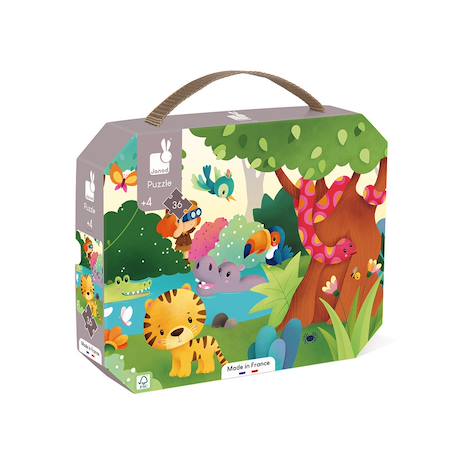 Puzzle les animaux sauvages 36 pièces Multicolore 1 - vertbaudet enfant 