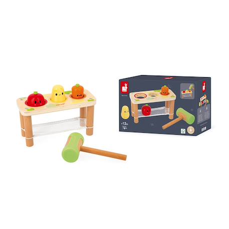 Tap tap légumes de la ferme en bois fsc Multicolore 5 - vertbaudet enfant 