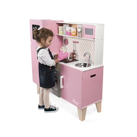Maxi cuisine en bois macaron Rose 3 - vertbaudet enfant 
