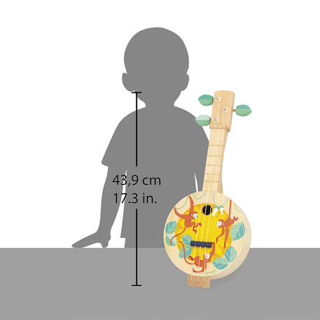 Banjo en bois fsc jungle, gioia Vert 2 - vertbaudet enfant 