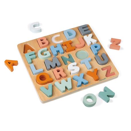 Puzzle alphabet sweet cocoon Multicolore 1 - vertbaudet enfant 
