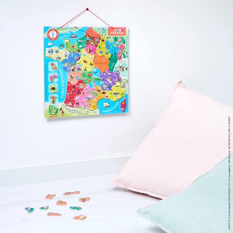 Puzzle france magnétique 93 pièces Multicolore 3 - vertbaudet enfant 