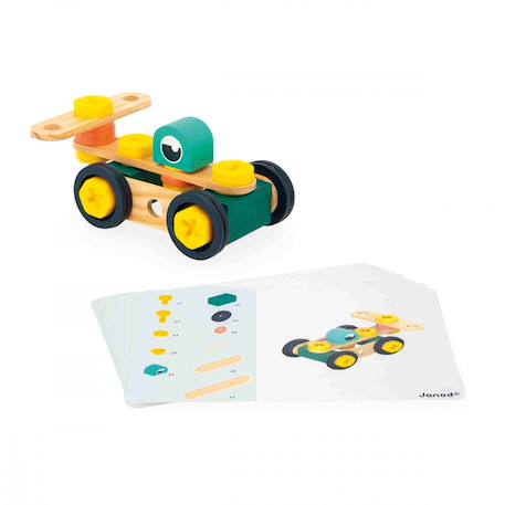 Jeu de construction en bois fsc baril 100 pcs Multicolore 3 - vertbaudet enfant 