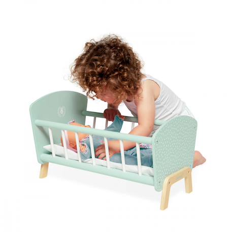 Lit pour poupée et poupon zen Vert 3 - vertbaudet enfant 