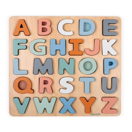 Puzzle alphabet sweet cocoon Multicolore 3 - vertbaudet enfant 