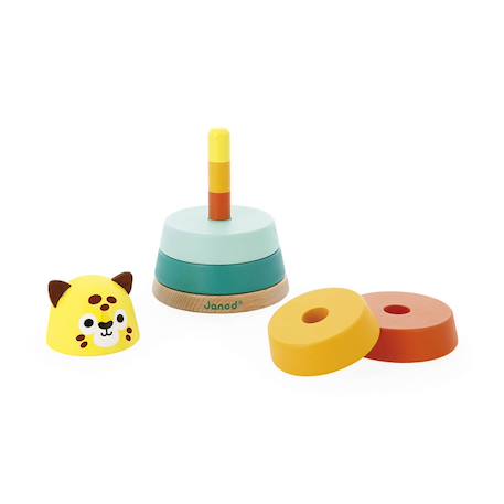 Empilable jaguar tropik en bois fsc Multicolore 4 - vertbaudet enfant 