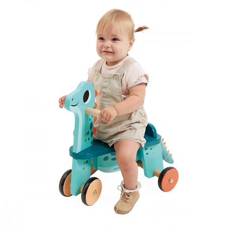 Porteur dino portosaurus en bois fsc Bleu 5 - vertbaudet enfant 