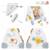 Chariot multi-activités sweet cocoon Blanc / gris 3 - vertbaudet enfant 