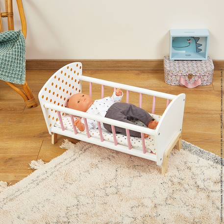 Lit pour poupées et poupons candy chic Blanc / rose 2 - vertbaudet enfant 