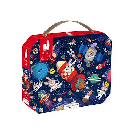 Puzzle fusée 54 pièces Bleu 1 - vertbaudet enfant 