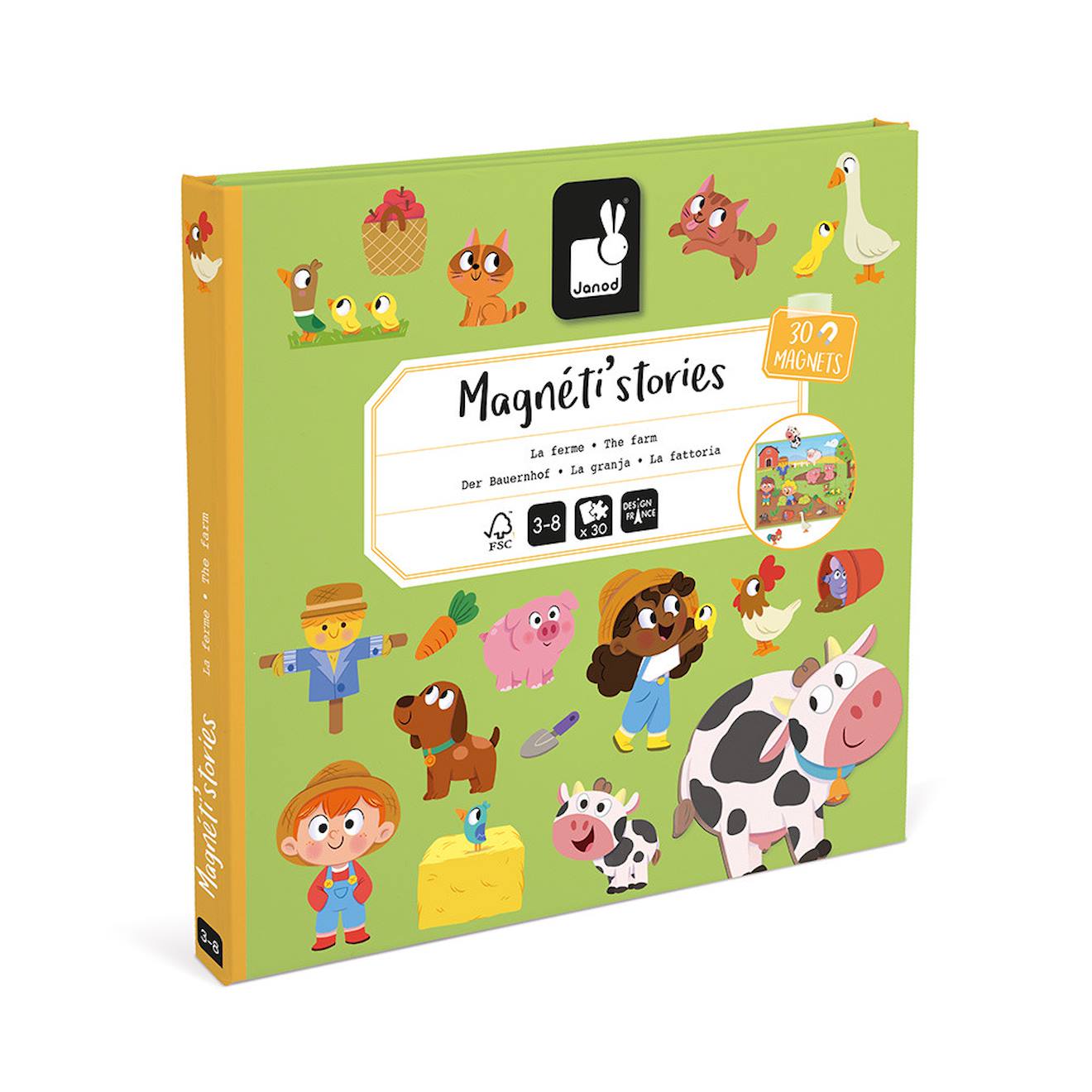 Jouet Ferme Animaux Pour Enfants 1-3 Ans - 8 Animaux, Granges à Ouvrir Avec Clés, éveil Sensoriel Et Apprentissage