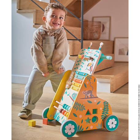 Chariot de marche en bois tropik Multicolore 5 - vertbaudet enfant 