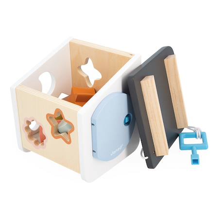 Maison à formes en bois fsc, les oiseaux Multicolore 5 - vertbaudet enfant 