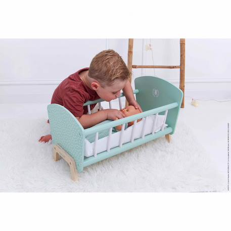 Lit pour poupée et poupon zen Vert 2 - vertbaudet enfant 