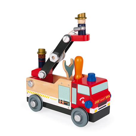 Camion pompiers brico'kids Rouge 1 - vertbaudet enfant 