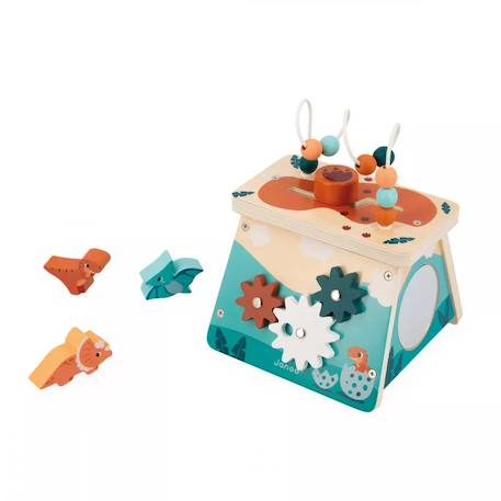 Volcan multi-activites dino en bois fsc Multicolore 4 - vertbaudet enfant 