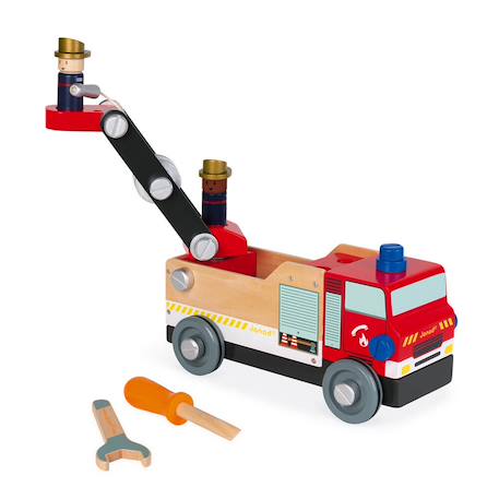 Camion pompiers brico'kids Rouge 5 - vertbaudet enfant 
