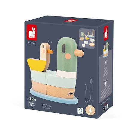 Empilable en bois fsc canard Multicolore 6 - vertbaudet enfant 